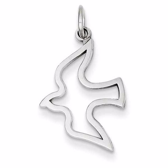 WCH61 Confirmation/Communion 14k White Gold Dove Charm
