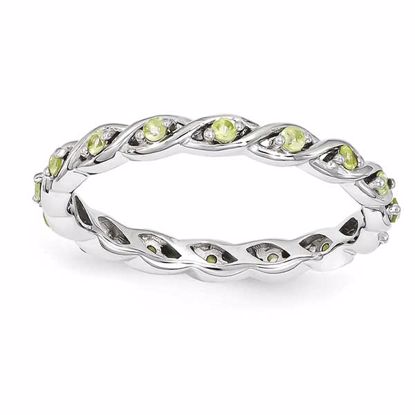 QSK1477-8 Stackable Expressions Sterling Silver Stackable Expressions Peridot Ring