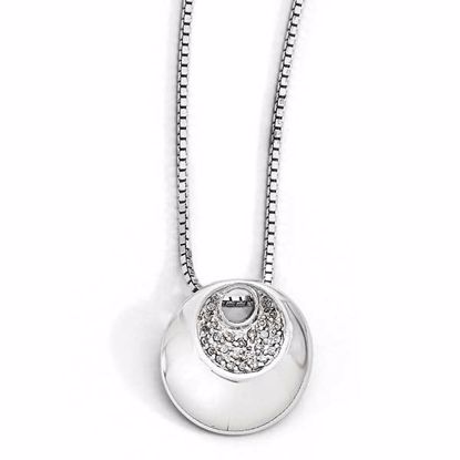 QW277-18 White Ice SS White Ice .09ct. Diamond Necklace