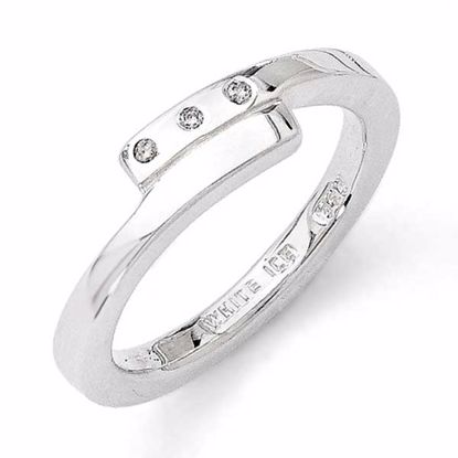 QW181-6 White Ice SS White Ice .03ct. Diamond Ring