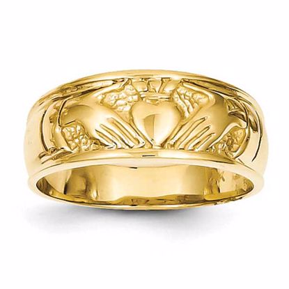 K3854 Celtic 14k Ladies Claddagh Ring