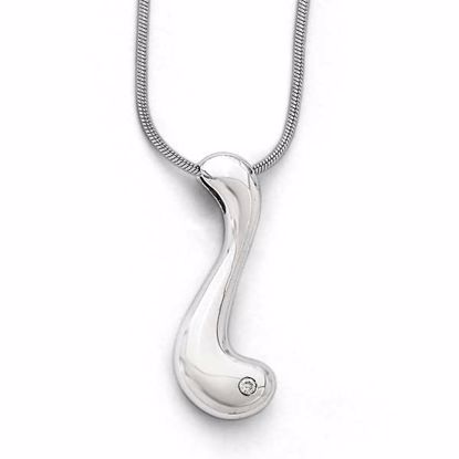 QW265-18 White Ice SS White Ice .02ct. Diamond Necklace
