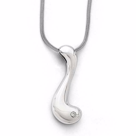 QW265-18 White Ice SS White Ice .02ct. Diamond Necklace