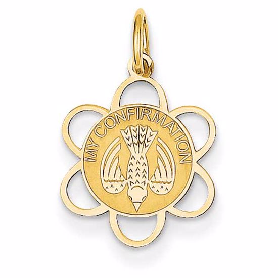 XAC722 Confirmation/Communion 14k My Confirmation Charm