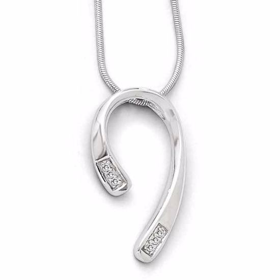 QW290-18 White Ice SS White Ice Diamond Necklace