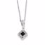 QP3799 White Night Sterling Silver Diamond Pendant