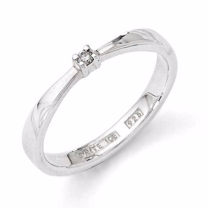QW165-7 White Ice SS White Ice .03ct. Diamond Ring