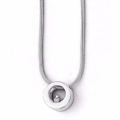 QW309-18 White Ice SS White Ice Diamond Necklace