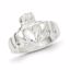 QR231-11 Celtic Sterling Silver Claddagh Ring