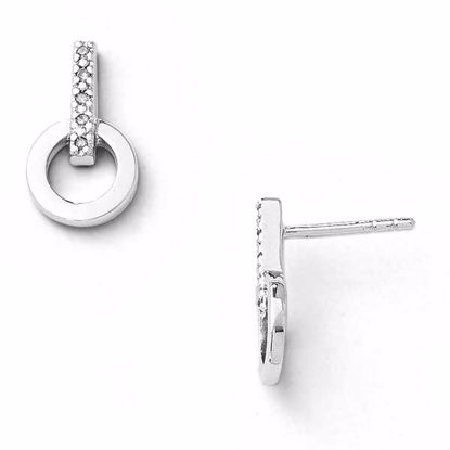 QW202 White Ice SS White Ice .05ct. Diamond Earrings