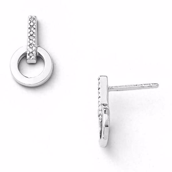 QW202 White Ice SS White Ice .05ct. Diamond Earrings