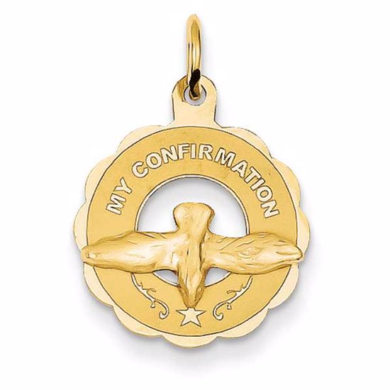 XAC723 Confirmation/Communion 14k My Confirmation Charm