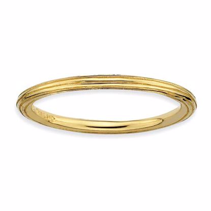 QSK182-5 Confirmation/Communion Sterling Silver Stackable Expressions Gold-plated Step-down Ring