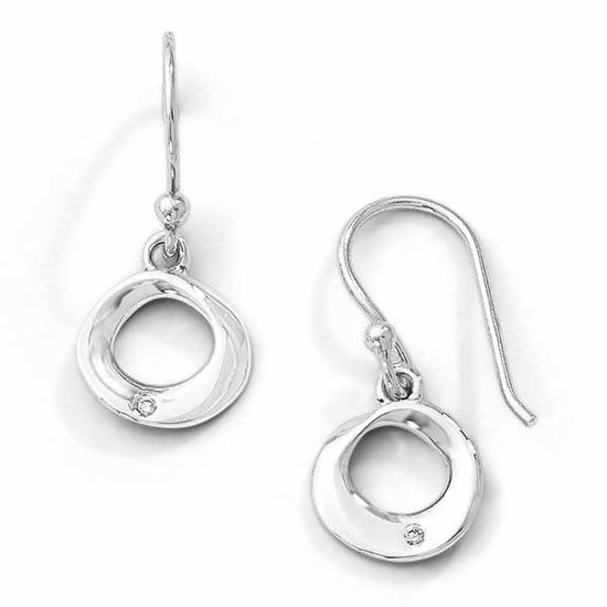 QW244 White Ice SS White Ice .02ct. Diamond Earrings