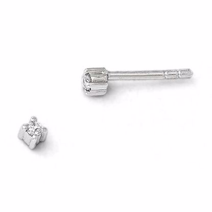 QW163 White Ice SS White Ice .06ct. Diamond Earrings