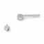 QW163 White Ice SS White Ice .06ct. Diamond Earrings
