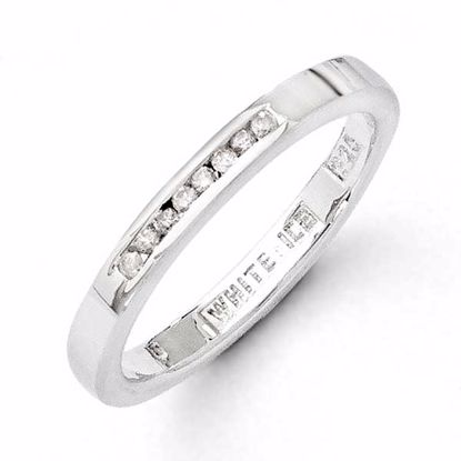 QW284-6 White Ice SS White Ice .08ct. Diamond Ring