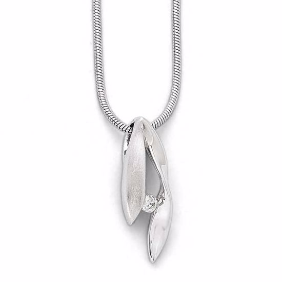 QW295-18 White Ice SS White Ice Diamond Necklace