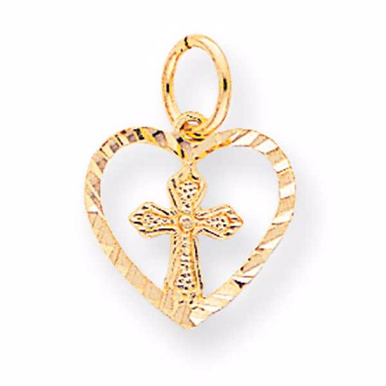 10C76 Confirmation/Communion 10k Cross Charm