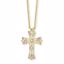10BH381 Celtic 10k Black Hills Gold Diamond Cross Pendant