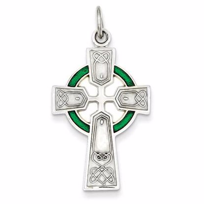 Details about   Sterling Silver Celtic and Iona Cross Charm Pendant MSRP $185 