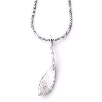 QW320-18 White Ice SS White Ice Diamond Necklace