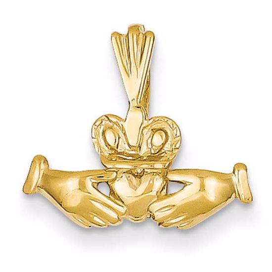 CH107 Celtic 14k Claddagh Charm