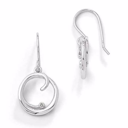 QW248 White Ice SS White Ice .01ct. Diamond Earrings
