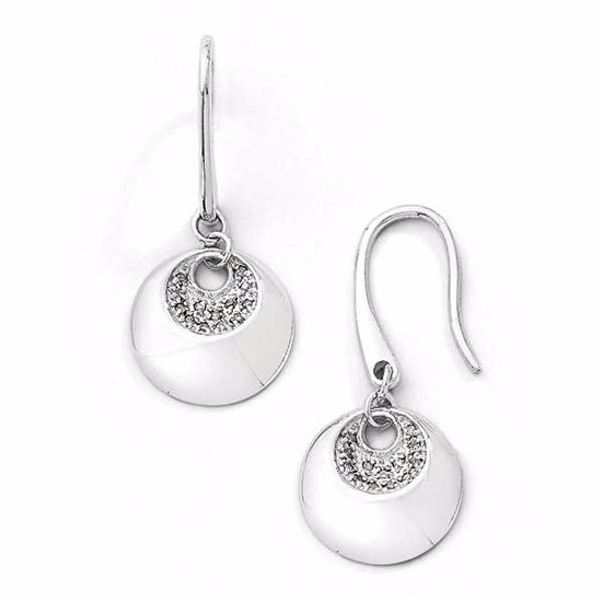 QW255 White Ice SS White Ice .09ct. Diamond Earrings