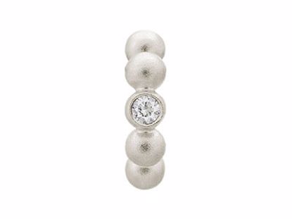 41207-1 White Flashy Dot Silver