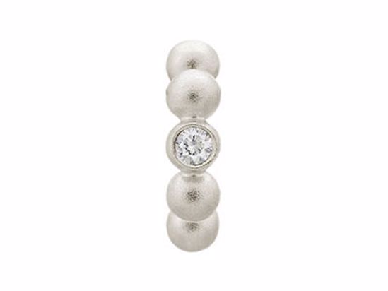 41207-1 White Flashy Dot Silver
