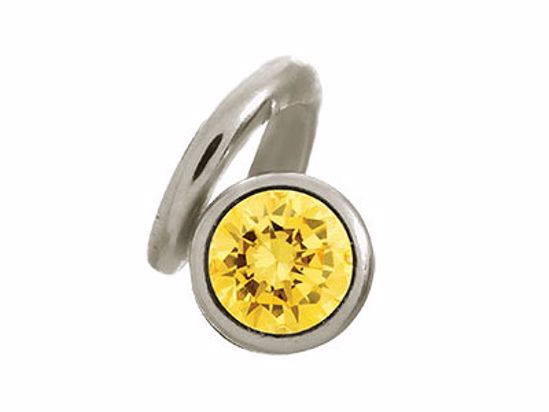 41254-4 Citrine Snake Silver