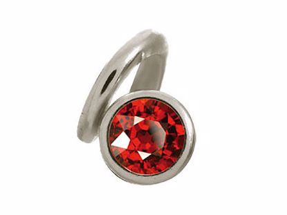 41254-5 Garnet Snake Silver