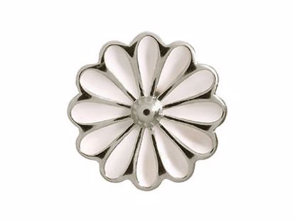 41255-1 White Daisy Silver