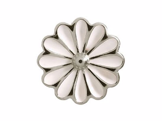 41255-1 White Daisy Silver