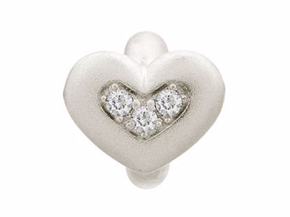41300-1 White Triple Love Silver