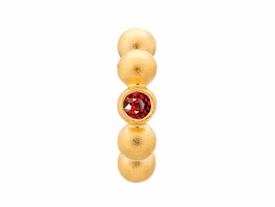 51253-3 Garnet Flashy Dot Gold