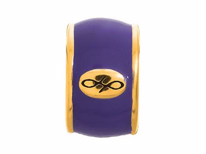 52100-4 Amethyst Endless Enamel Gold