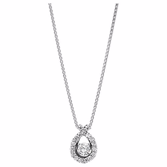 val20142a Diamond Tear Drop Pendant