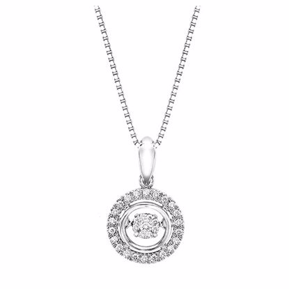 val20142g Silver Diamond Pendant
