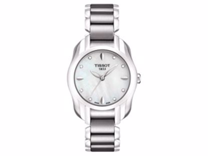 T0232101111600 T-Wave Round Women's White Mother Of Pearl Diamonds Quartz Trend Watch