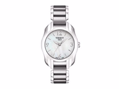 T0232101111700 T-Wave Round Women's White Mother Of Pearl Quartz Trend Watch