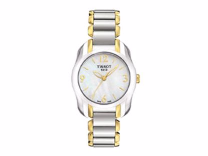 T0232102211700 T-Wave Round Women's White Mother Of Pearl Quartz Trend Watch