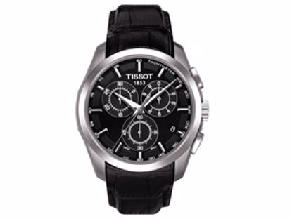 T0356171605100 Couturier Men's Black Chronograph Trend Watch