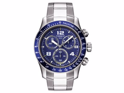 T0394171104702 V8 Men's Blue Quartz Chronograph Sport Watch