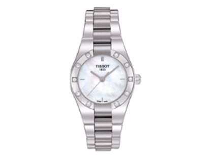 T0430106111100 Glam Sport Women's Mother-of-Pearl Quartz Trend Watch with Diamonds
