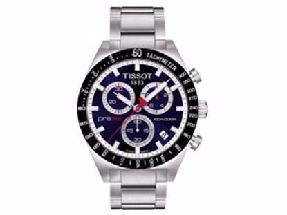 T0444172104100 PRS516 Men's Blue Quartz Chronograph Sport Watch