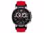 T0484172705701 T-Race Men's Black Quartz Chronograph Red Rubber Watch