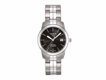 T0493104405100 PR100 Titanium Ladies Black Quartz Classic Watch