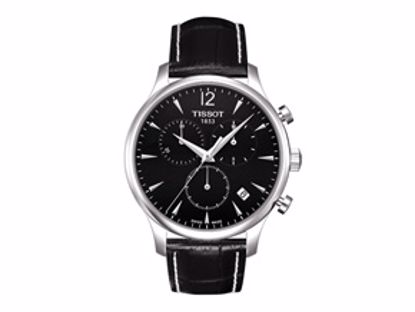T0636171605700 Tradition Men's Black Chrono Classic Watch